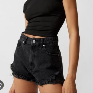 brand new urban outfitter denim shorts 24” black